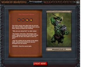 Mission briefing in Warstorm