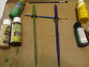 Base Coat - moss green for Life, purple for Storm